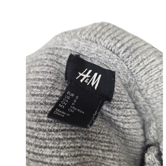 H&M Light Gray Double-Breasted Shawl Collar Cardigan – Men’s Small - Picture 2 of 4